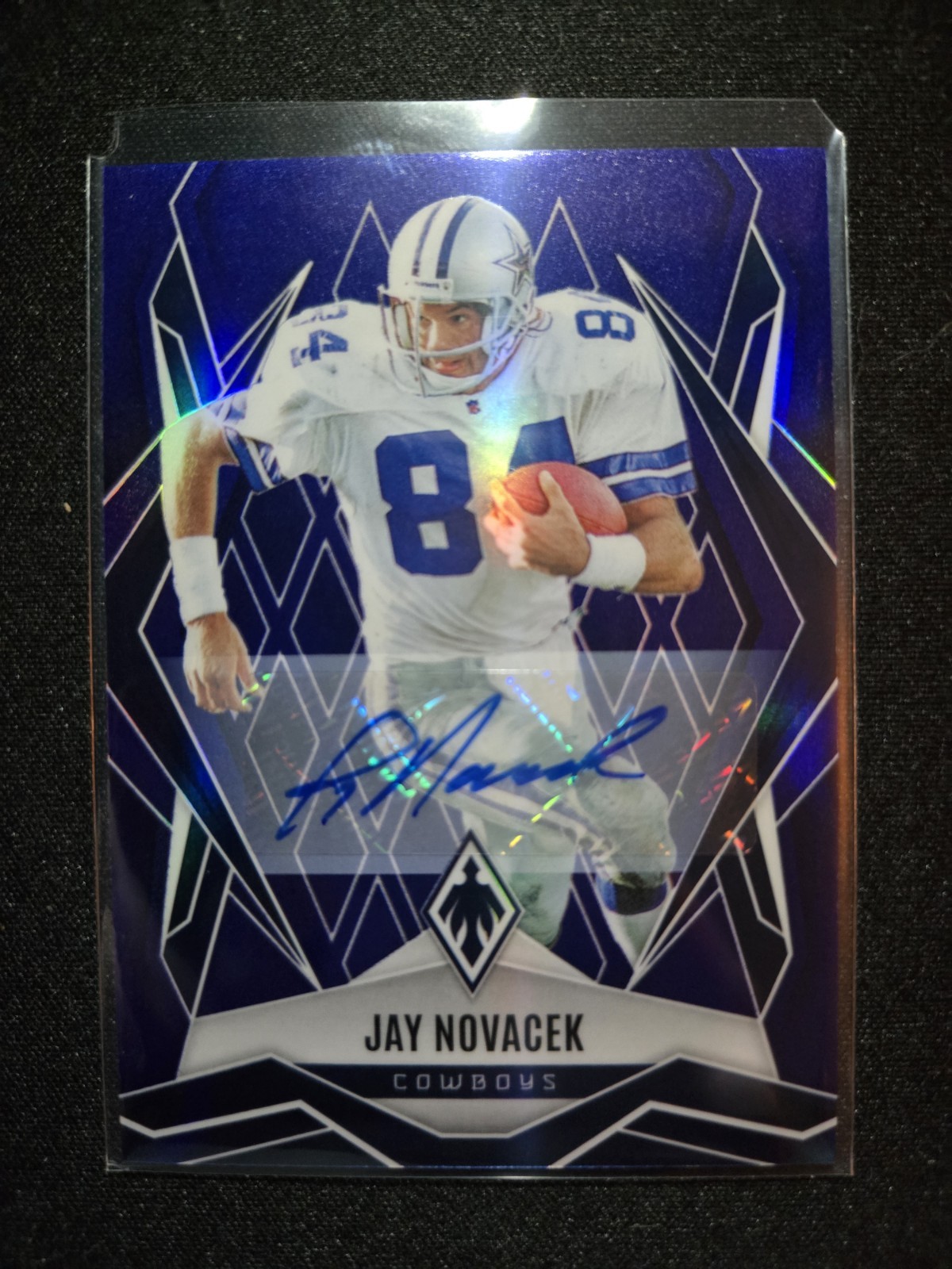 2025 Panini Phoenix #124 Jay Novacek /49 Blue Auto DALLAS COWBOYS Color Match