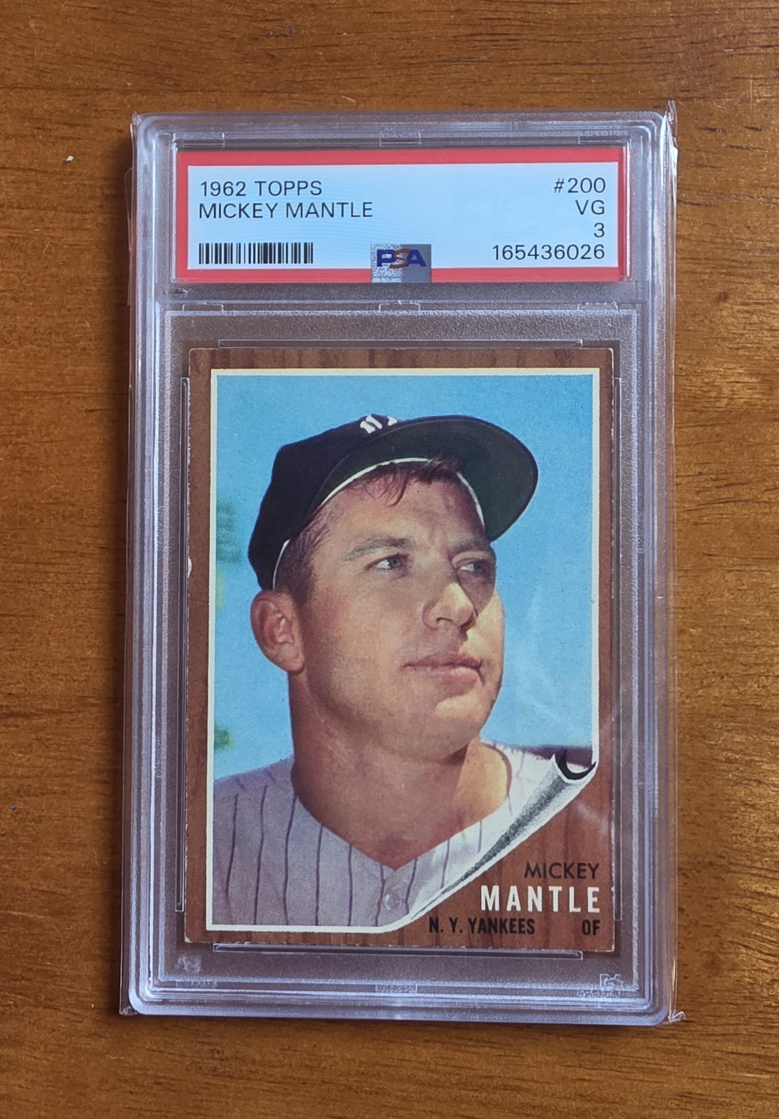 1962 Topps Mickey Mantle #200 PSA 3 VG π view 1