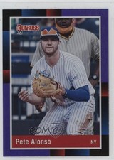 2022 Panini Donruss Retro 1988 Variation Holo Purple Pete Alonso #247 1pi0