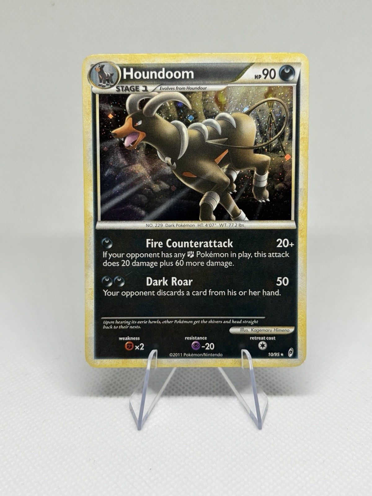 Pokemon Company Houndoom 10/95 Call of Legends Holo Rare Holo Eng 90 HP