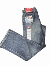 Wrangler Jeans Co Boys Straight Fit Jeans Size 12 Regular Adjustable Waist NWT