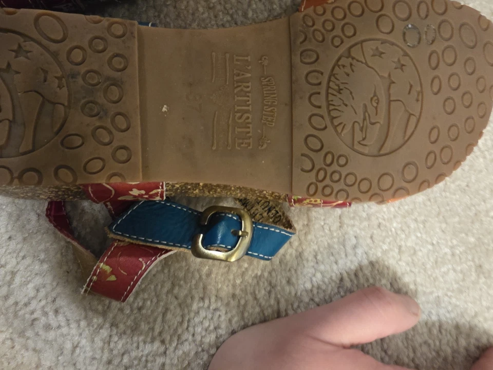 L'artiste By Spring Step Goldenite-Cam Sandals Women US 7 EU 37 Ankle Strap - Image 3 of 4