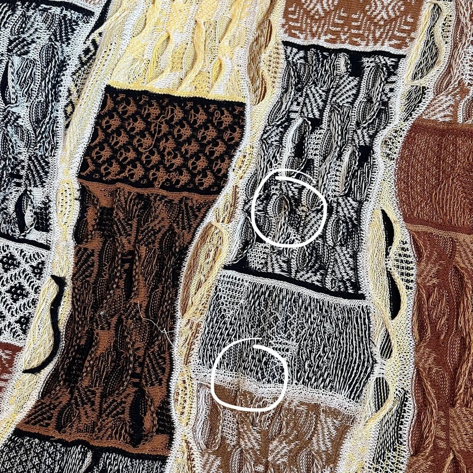 Suéter Tejido 3D Geccu Australia Años 90 De Colección Talla 2XL Estilo Coogi Funky Rap Foto 4 de 4