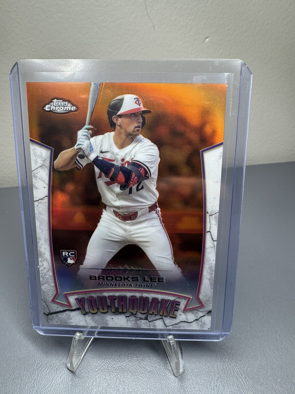 2025 Topps Chrome - Youthquake Brooks Lee #YQ-1 Orange Refractor /25 (RC)