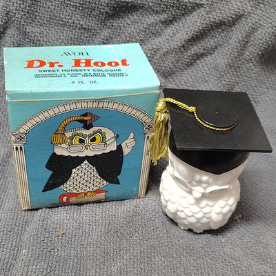 Avon Dr. Hoot Sweet Honesty Cologne Owl Bottle 4 fl oz with Box