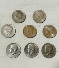 Lot of 8 Kennedy Half Dollars 3 Bicentennial 1776-1976