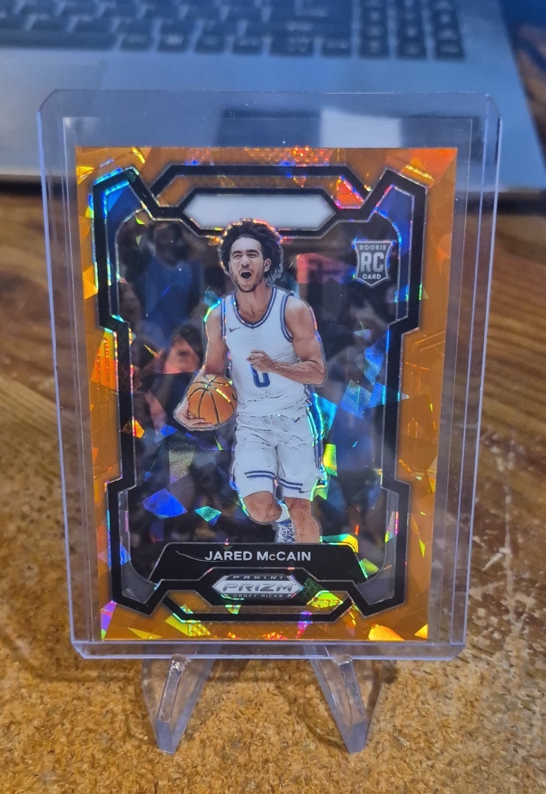 2024-25 Panini Prizm Draft Picks - Jared McCain #35 Orange Ice Prizm (RC)