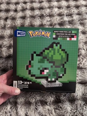 MEGA Pokemon Bulbasaur Pixel Art Building Kit - 374 pcs - Ages 13+ - NIB Sealed
