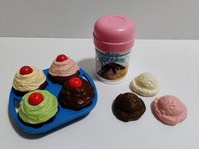 Vintage Fisher-Price Play Food Lot Frosted Cupcakes Ice Cream