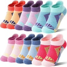 Kids Merino Wool Ankle Hiking Athletic Running Socks Girls Boys Teens Thermal...