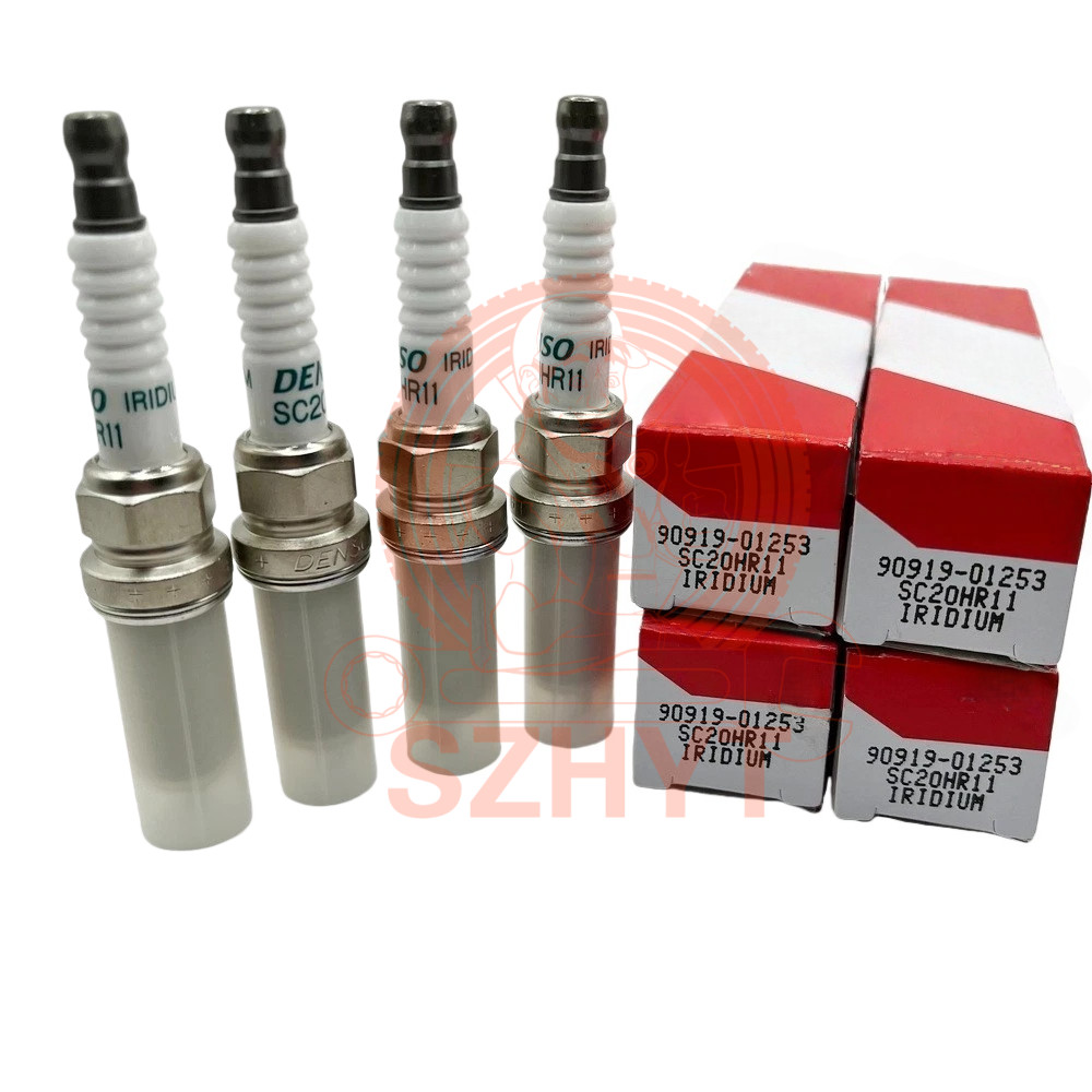 4Pcs 90919-01253 Spark Plugs SC20HR11  DENSO 3444 for Corolla Prius C-HR Scion