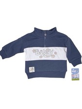 Bluey quarter zip sweatshirt embroidered design toddler size 18 months new w/tag