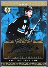 2006-07 Ultimate Collection Marc-Edouard Vlasic 129 San Jose Sharks RC Auto /299