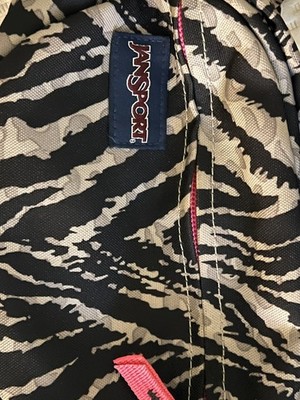JanSport Waist Pack Fanny Pack Belt Bag Purse Zebra Print  EUC 