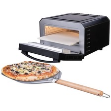 Elektrischer Pizzaofen mit Pizzastein, 400 °...