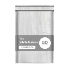 50 6 12.5x19 Poly Bubble Padded Envelopes Mailers Shipping Bags Self Seal Pouch