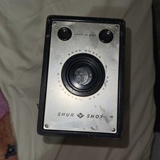 Vintage Ansco Shur-Shot 120 Film Box Camera Binghamton NY USA 1940's Untested
