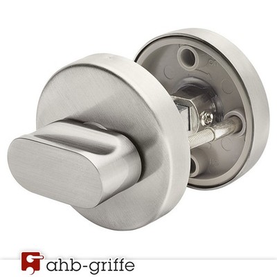 WC Badrosettenpaar RPE02 Edelstahl matt - rot / weiß Badrosette Bad-Verriegelung