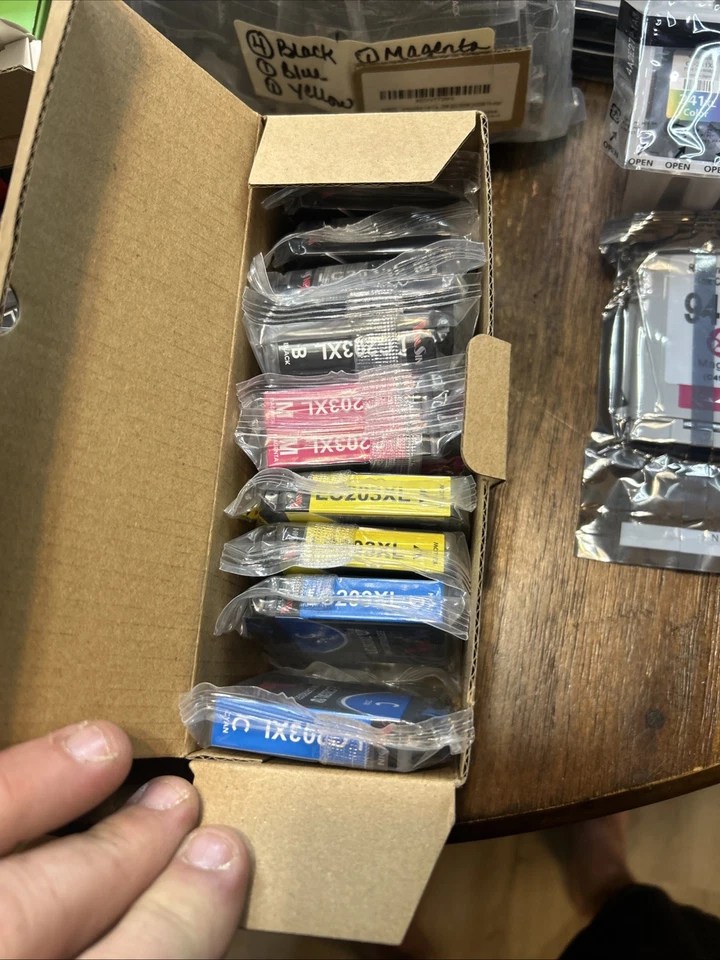 Juego de cartuchos de tinta Kora Sun LC203 para impresoras Brother - lote negro, cian, amarillo Foto 4 de 4