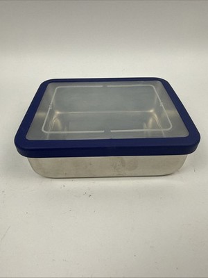 Pottery Barn Kids Spencer Stainless Single Compartment Container Blue