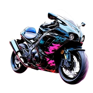 Motorbike Motorcycle Cafe Racer Bike Self Adhesive Vinyl Sticker