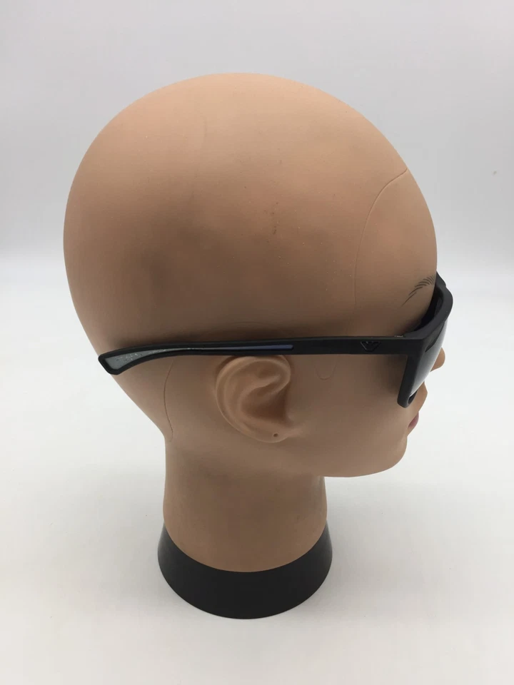 Emporio Armani Men's EA4078 Matte Black Rectangle Sunglasses 62-17-130 Grey Lens - Image 4 of 4