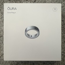 Oura Ring Gen 4 Smart Ring Size 11 Activity Tracker SILVER - New/Sealed 