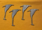 GI G.I. Joe COBRA LA TEAM ROYAL GUARD SCYTHE LOT x4 weapons parts FREE SHIP