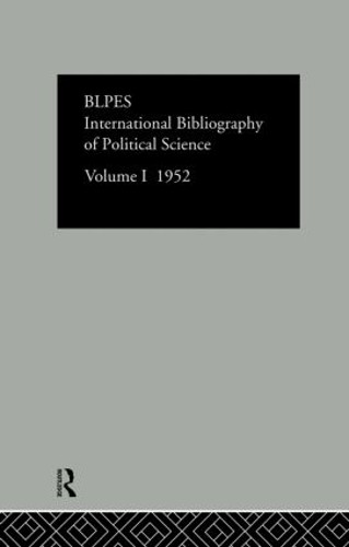 Intl Biblio Pol Sc 1952 Vol 1 - 9780415126380