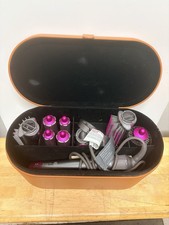 Dyson Airwrap Styler Complete Set HS01 Nickel Fuchsia Hair Curling Brush Case