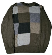    Vintage Dockers Colorblock Squares Pullover Sweater Multicolor Mens 27x24