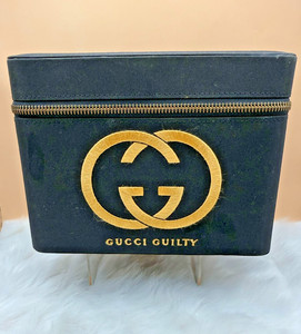 小物 Gucci Vintage Jewelry Case Gold 1980s Gucci Gold Plated Box w Red & Green Signature Stripe – Modig