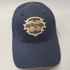 Vintage St Louis Rams Hat Adjustable NFL 2004 10th Anniversary Edward Jones Dome