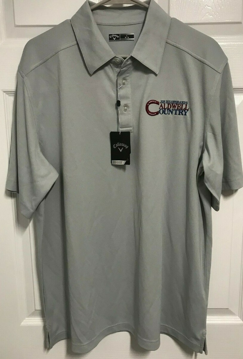 POLO GOLF CALDWELL 半袖シャツ XL JON HILDEBRAND'S Caldwell Country Men Gray Golf Polo Shirt L