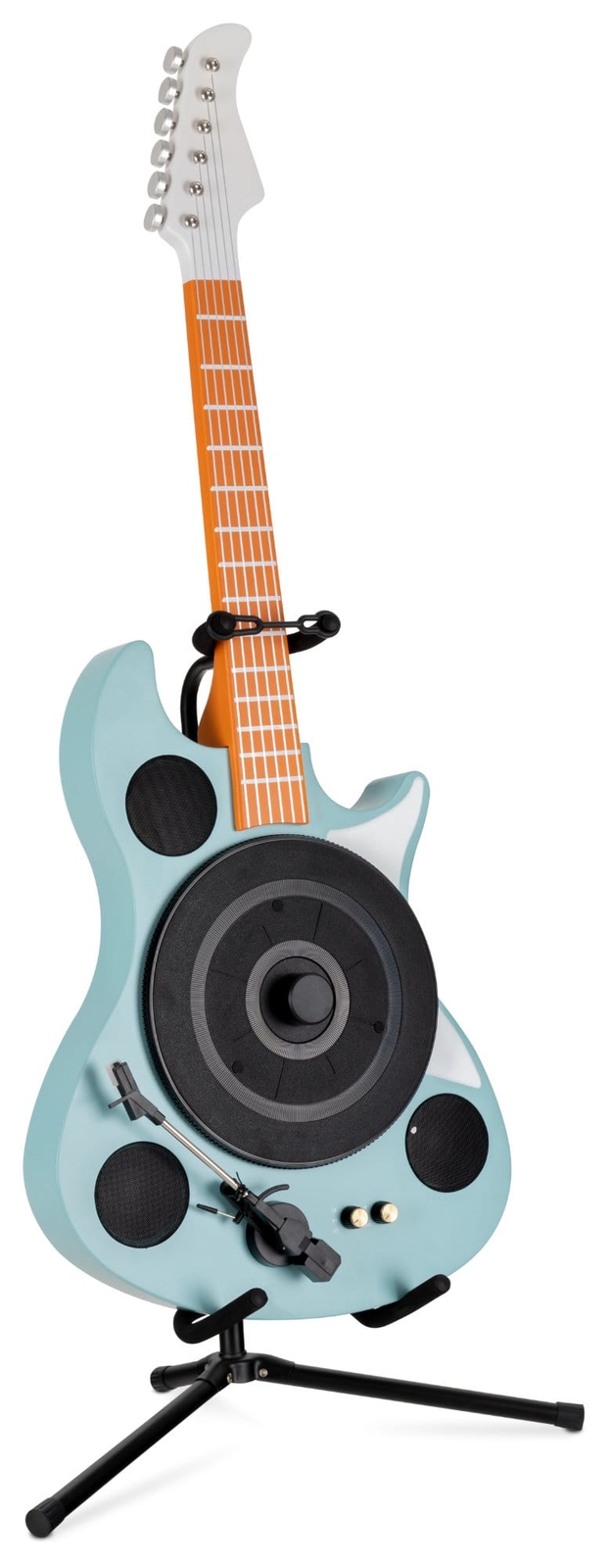 Stereo Giradischi Vinile Forma di Chitarra Elettrica Bluetooth HiFi Speaker Set