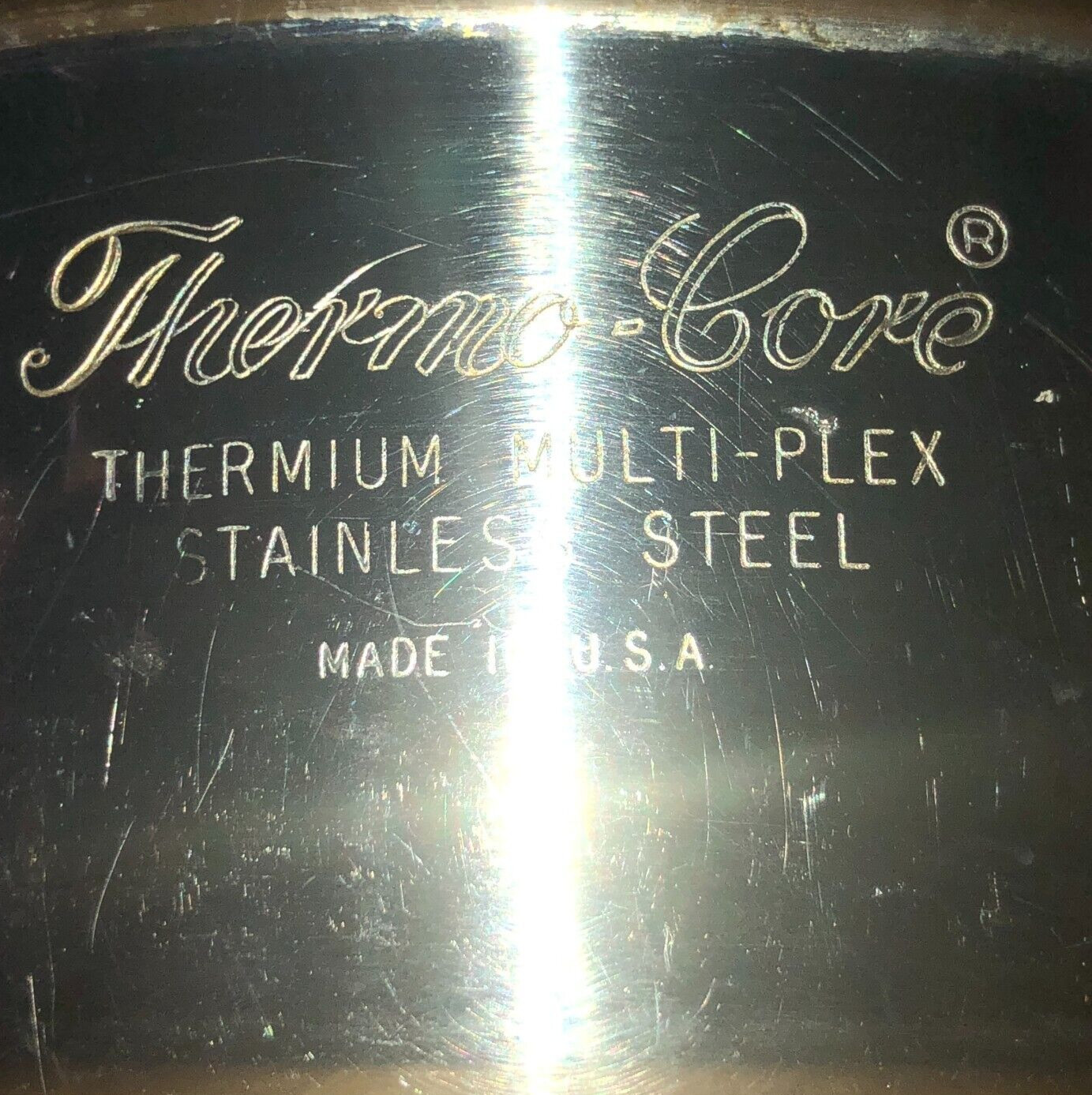 Thermo-Core 1.5 Qt Pan /Vented Lid - Vintage Thermium  Stainless Steel Cookware