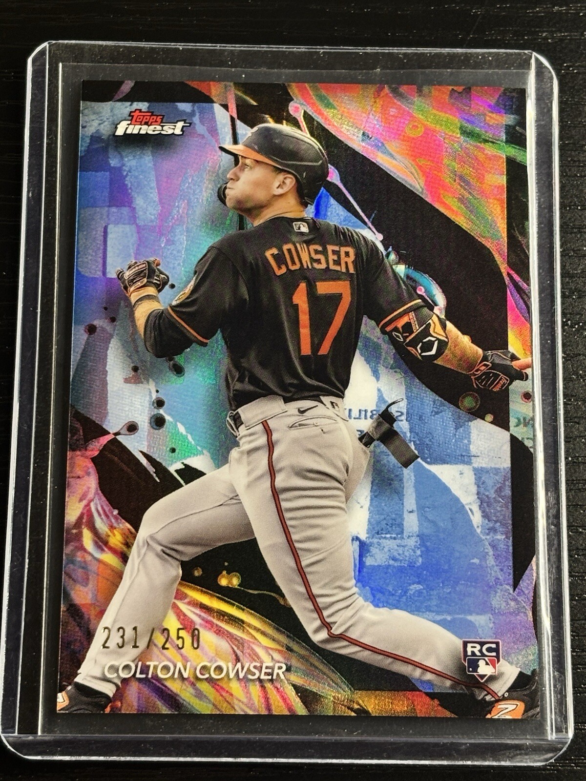 2024 Topps Finest Uncommon Sky Blue Refractor #111 Colton Cowser /250 Rookie SP