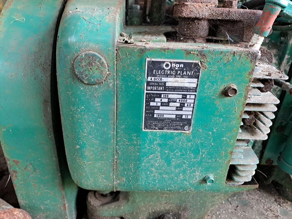 Generador de gas para autocaravana Onan 4000 vatios 4,0 kW Foto 2 de 3