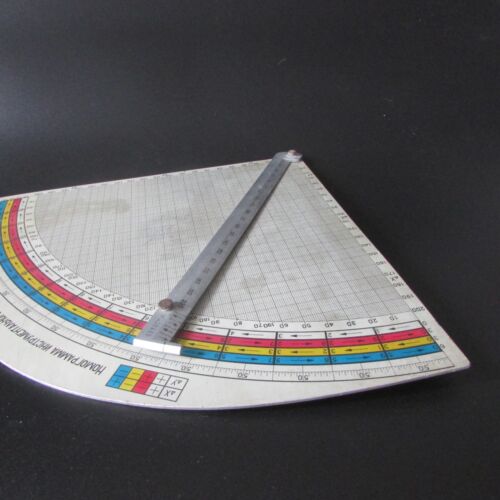 70s slide rule vintage USSR artillery instrument USSR soviet army topography - Picture 3 of 6