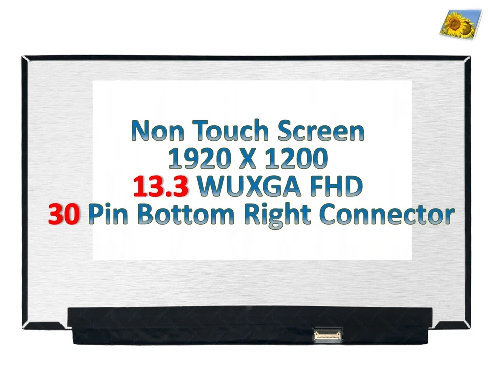 B133UAN01.1 NV133WUM-N60 FHD WUXGA LCD Screen Panel 04GKRC Dell 5310 - Image 2 of 4