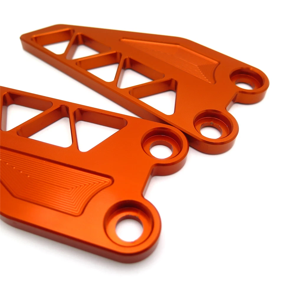 Cubierta de talón 2 clavijas traseras naranja para KTM 250 390 Duke 2017 2018 2019 2020 Foto 3 de 4