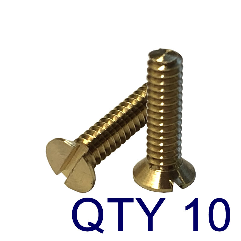 Viti Testa Cilindrica Scanalata Acciaio 5/32" BSW Whitworth X 1/2" (Confezione Da 10)