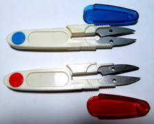 Sewing Trim Scissors Nippers Thread Clippers Embroidery CHOICE of: RED or BLUE