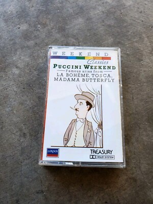 Puccini Weekend Famous Arias Madame Butterfly La Bohema Tosca (Cassette)