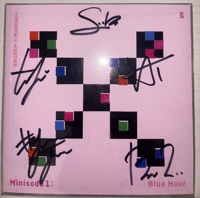TXT ヨンジュン 直筆サイン BLUE HOUR TXT [minisode1 : Blue Hour] All Member Autographed Signed Album | eBay