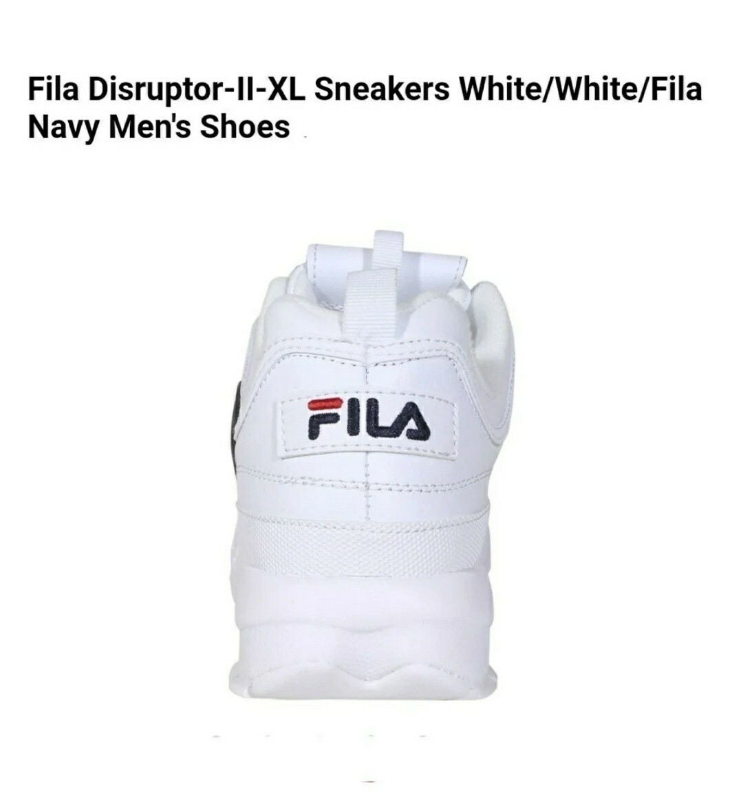 Fila Disruptor-II-XL Sneakers White/White/Fila Navy Men