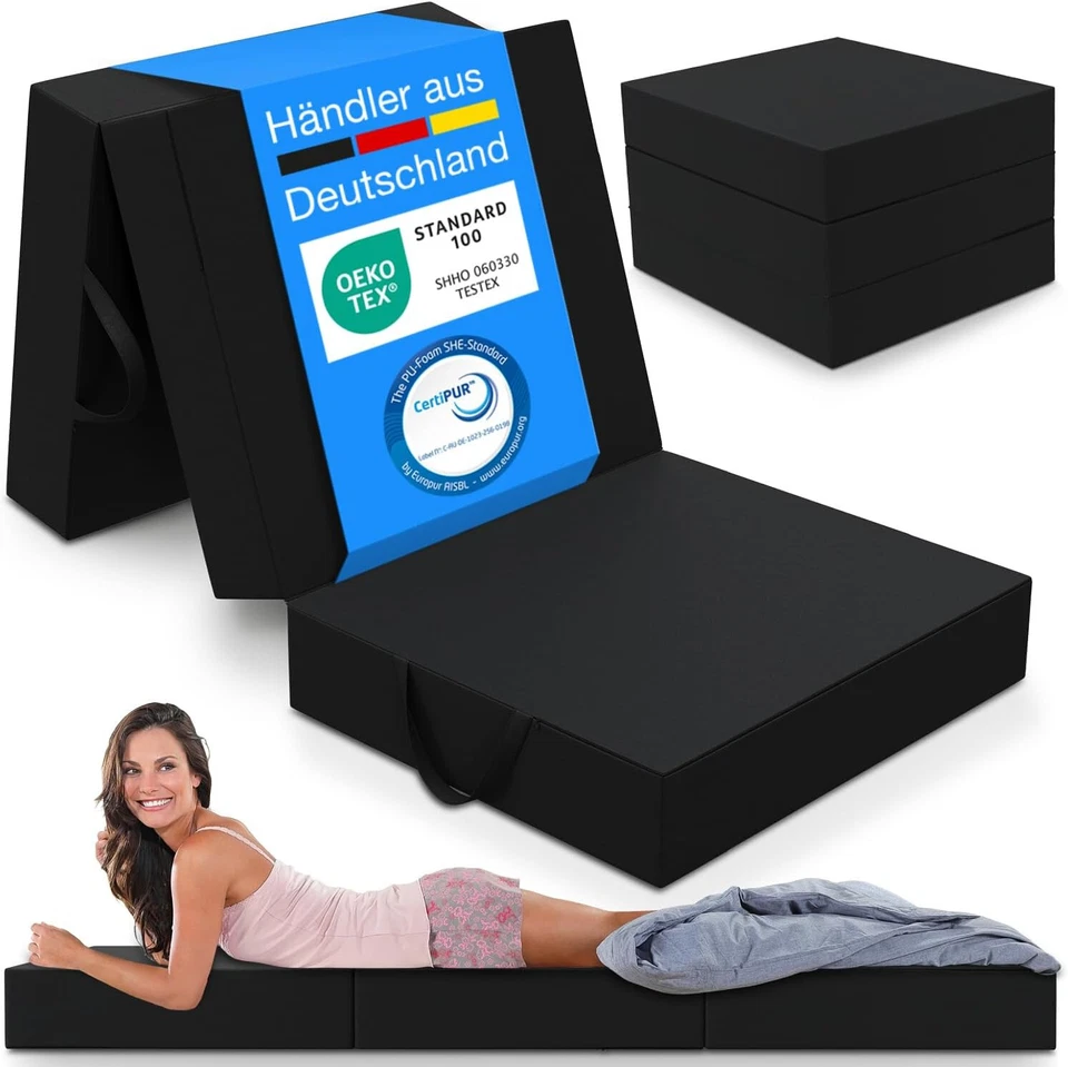 ELONEO Klappmatratze Gästematratze Faltmatratze Klappbare Matratze, Höhe 15cm - Bild 2 von 2