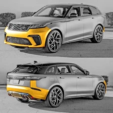BKM Range Rover Velar SVA SVR Style Upgrade Full BODY KIT Front and Rear Bumper