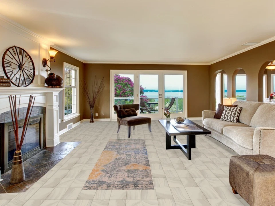 Modern Abstract One-of-a-kind Wool Runner Rug for Hallway 3x10 ft - Image 2 of 4