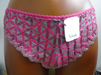 Aubade Bahia Tanga Thong size 5 XL EU 44 Blush taupe & pink BNWT